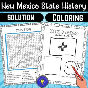 New mexico state history word search