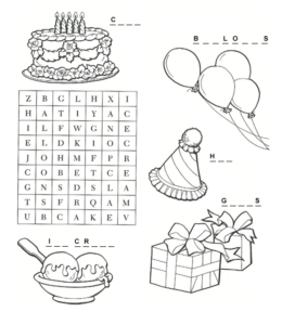 Search a word and coloring pages playing learning