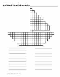 Blank word search templates