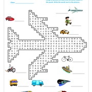 Shapes wordsearch puzzle worksheet