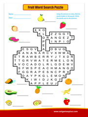 Shapes wordsearch puzzle worksheet