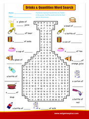 Shapes wordsearch puzzle worksheet