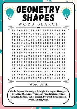 Shape word search tpt