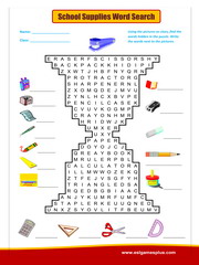 Shapes wordsearch puzzle worksheet