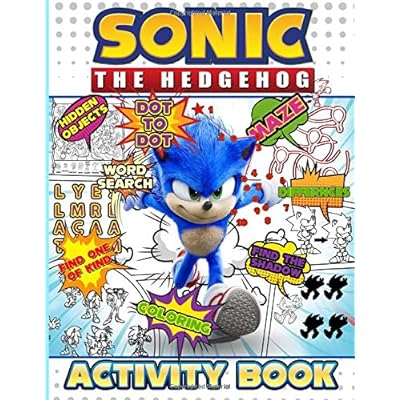 Sonic the hedgehog activity book premium kid turkey