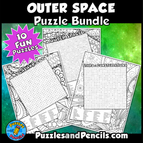 Outer space word search puzzle activity page bundle wordsearch puzzles made by teachers