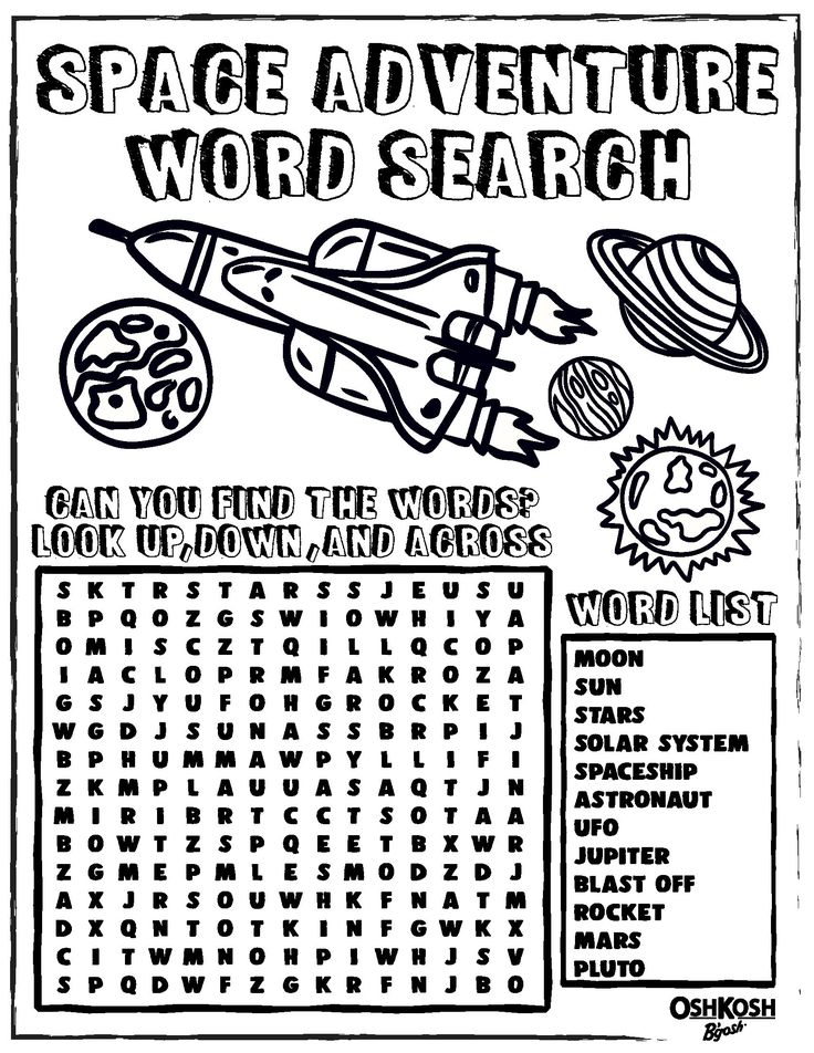 Word search printable activities for kids activities s word