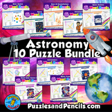 Space travel word search puzzle and coloring activity astronomy series