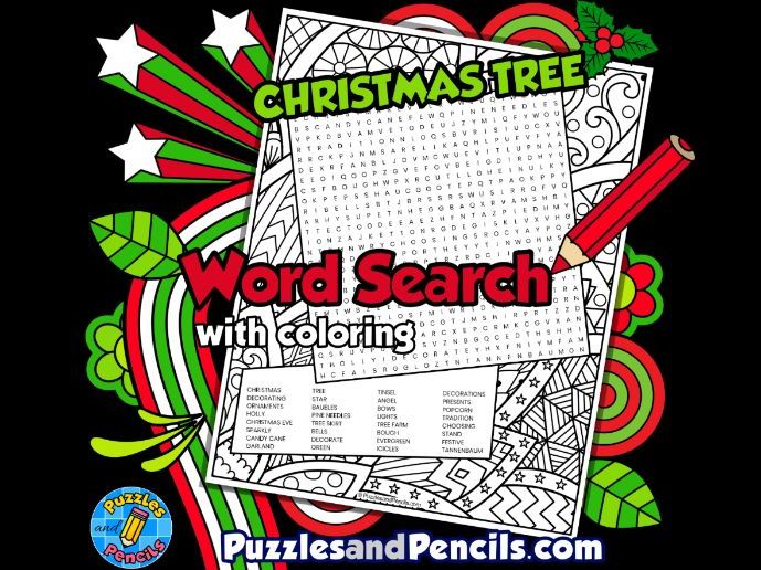 Christmas word search puzzle activity pages with colouring bundle wordsearch puzzles teaching resources