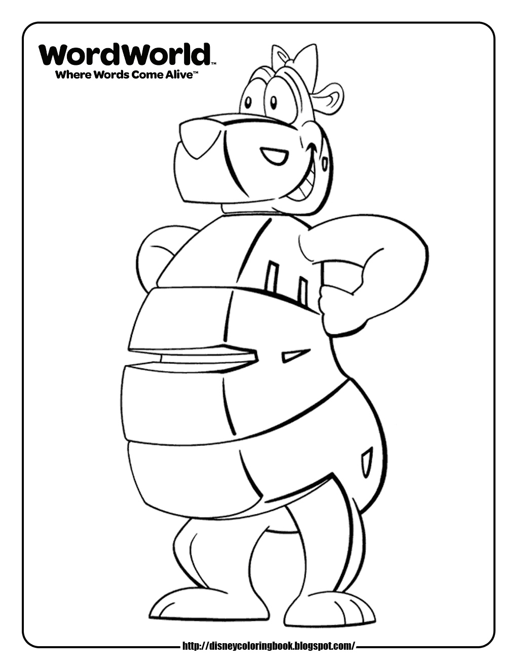 Disney coloring pages and sheets for kids wordworld free disney coloring sheets
