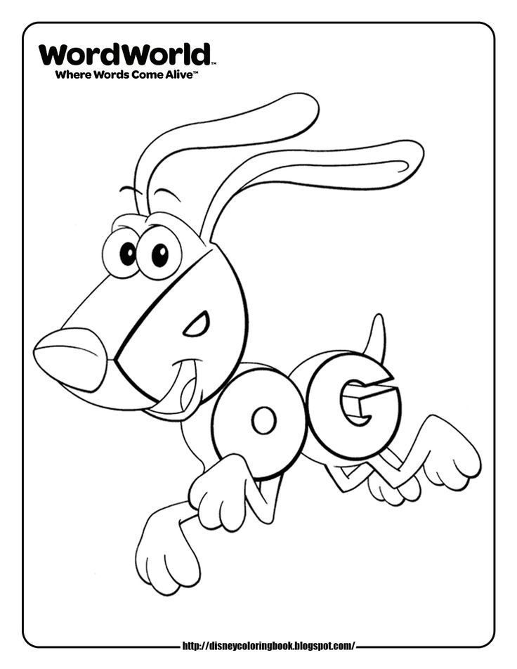 Wordworld free disney coloring sheets disney coloring sheets disney coloring pages coloring pages