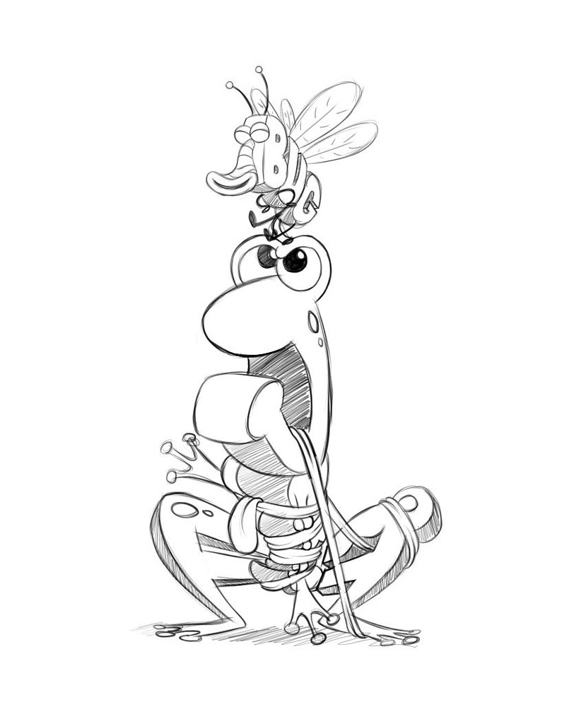 Frog vs bug word world concept art timshankweiler