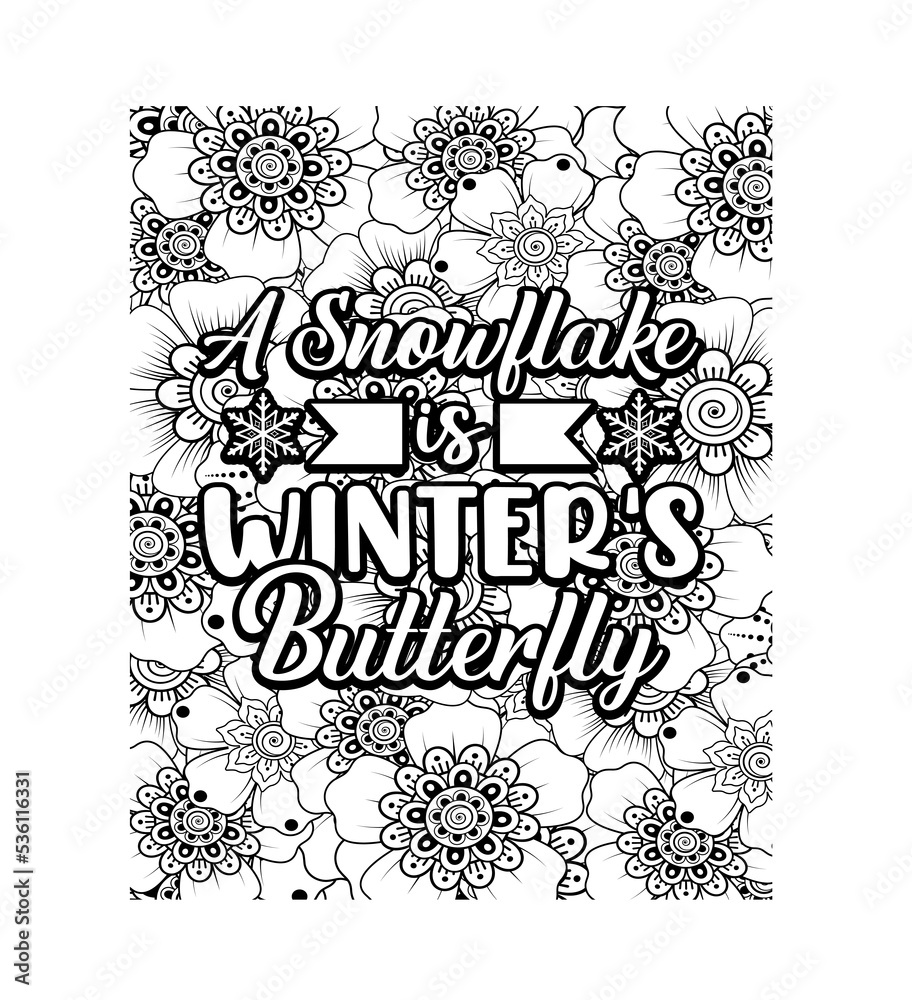 Motivational quotes coloring pages design inspirational words coloring book pages design photo