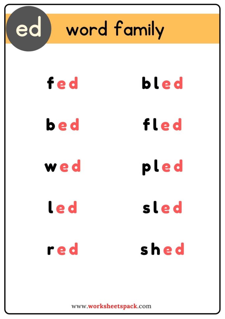 Ed word family