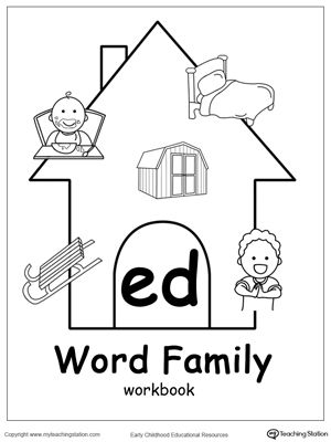 Ed word family workbook word family worksheets kindergarten word families worksheets word families