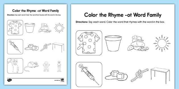 Color the rhyme