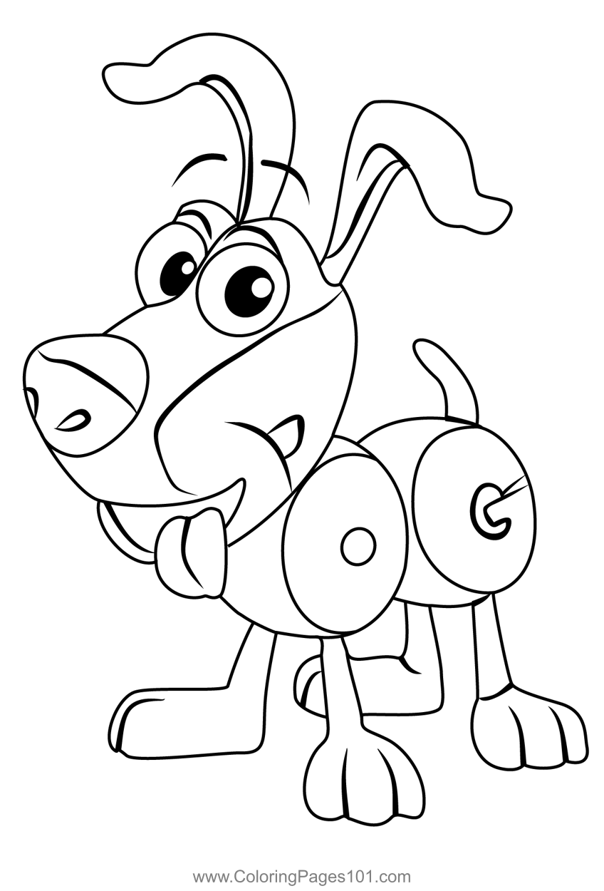 Dog from wordworld coloring page coloring pages coloring pages for kids printable coloring pages