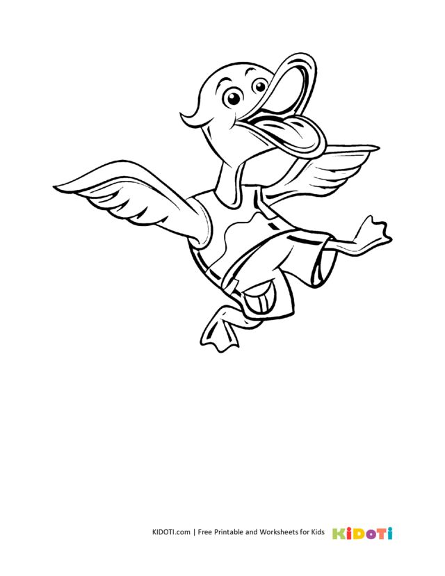 Duck coloring pages â