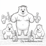 Work it out wombats coloring pages