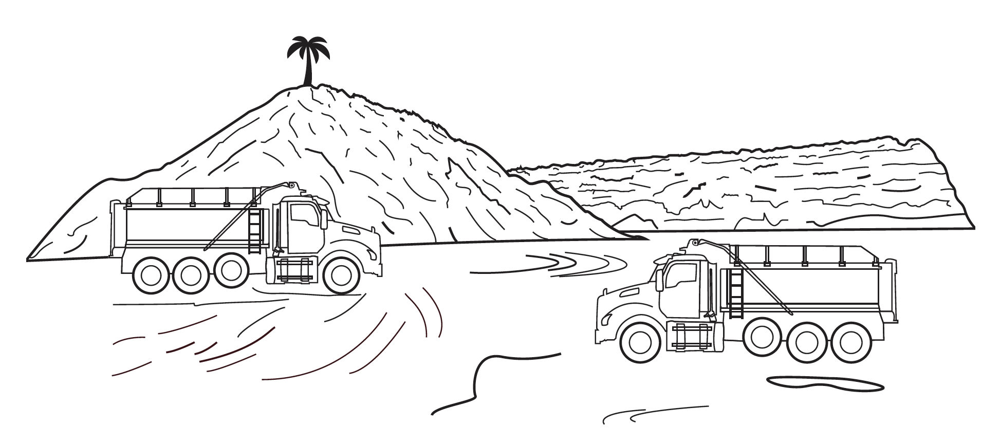 Coloring contest kenworth t work truck with beau