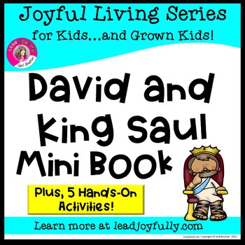 David and king saul mini book with five activities