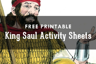 Free printable king saul activity sheets
