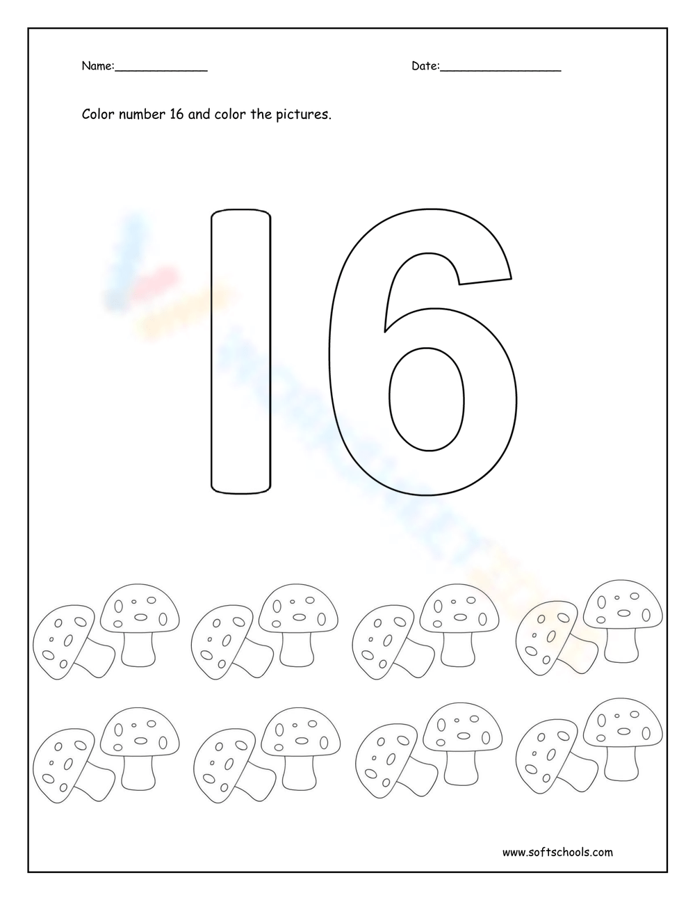 Number worksheet collection for teaching learning