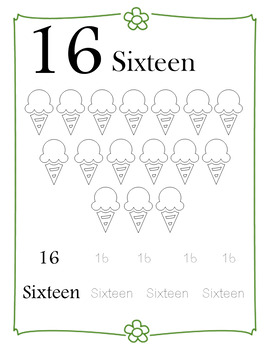 Number concepts worksheets for numbers