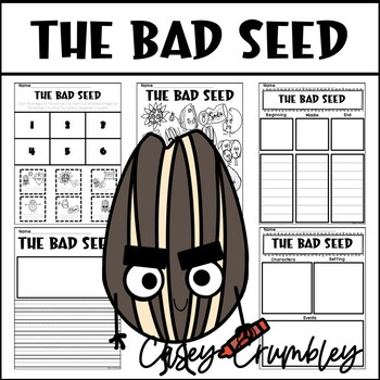 The bad seed writing sequencing coloring activity by casey crumbley