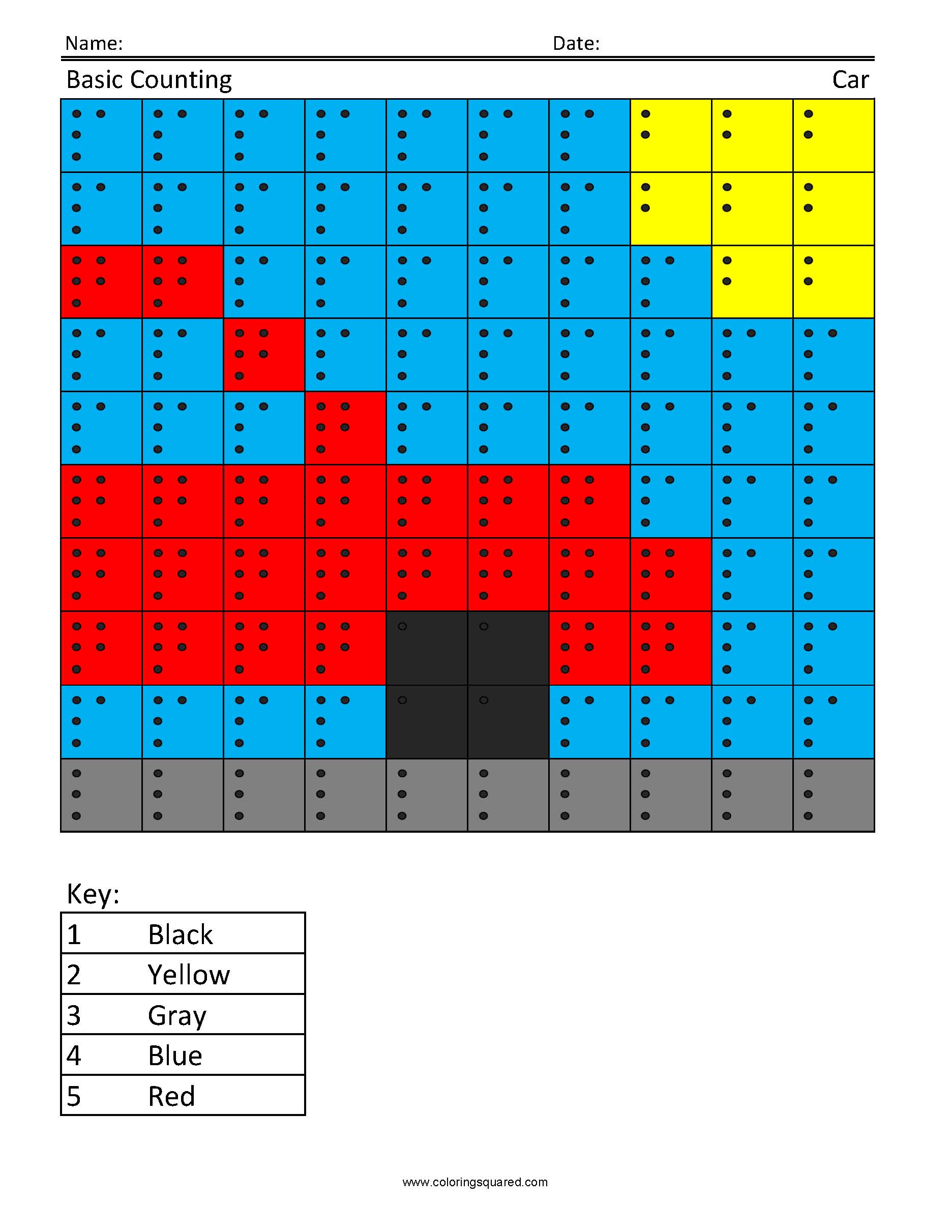 Color by number