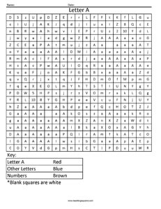 Letter a coloring page