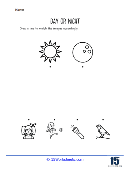 Day or night worksheets
