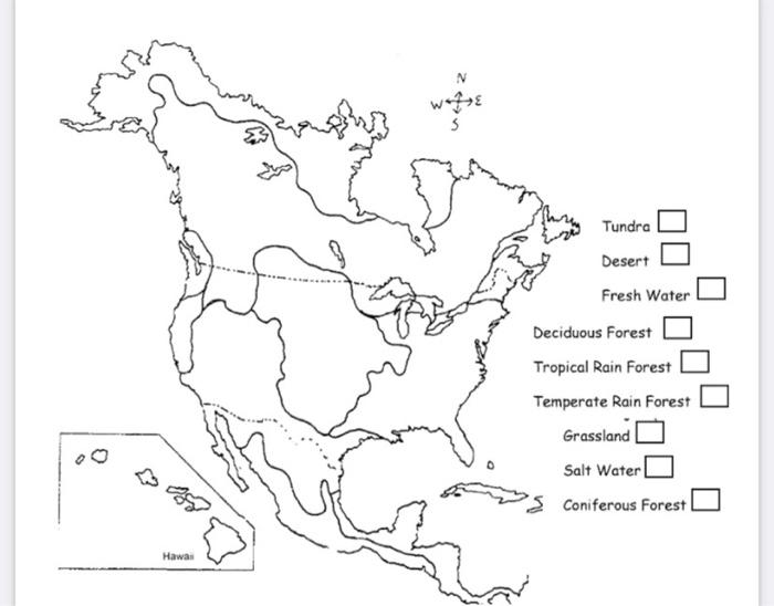 Solved m tundra desert fresh water deciduous forest