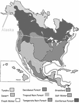 Biome map key by biologycorner tpt