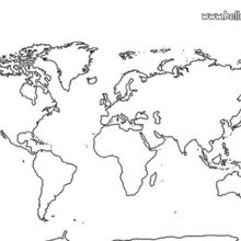 World map coloring pages