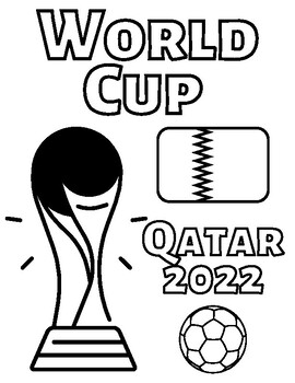 World cup coloring page by una profe para todos tpt