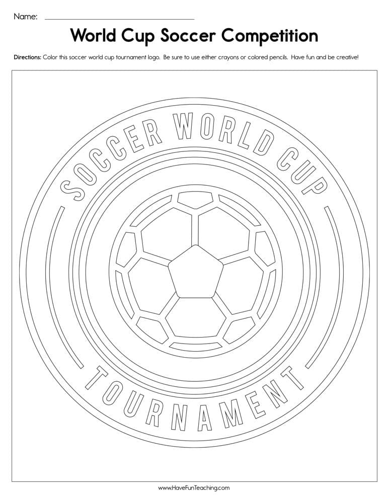 World cup soccer petition worksheet