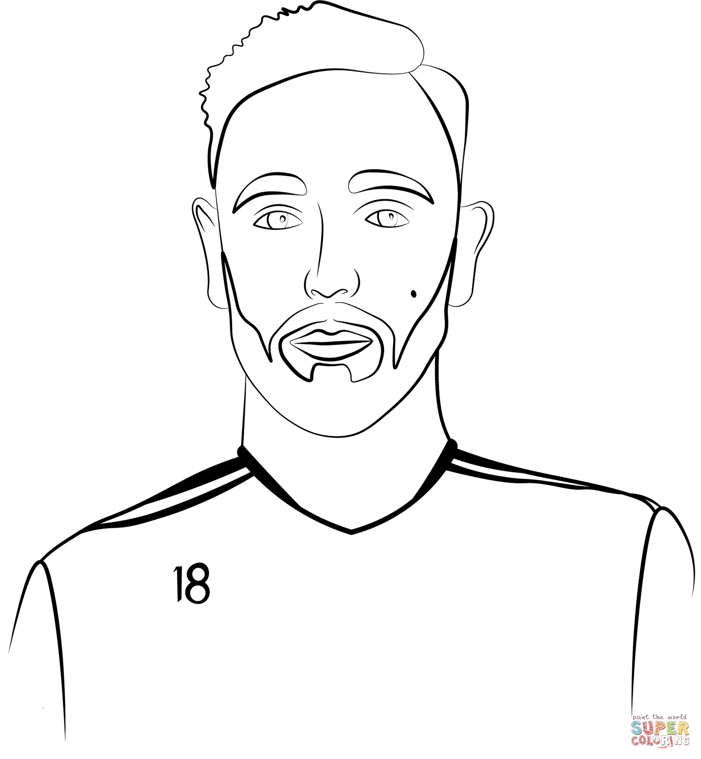 Bruno fernandes coloring page free printable coloring pages