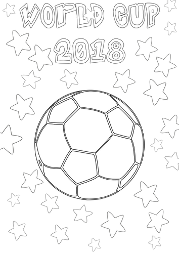 World cup colouring pages teaching resources