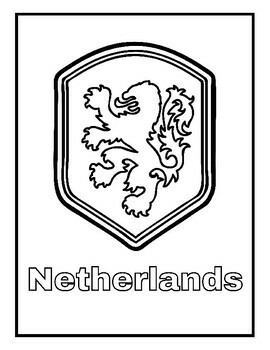 Qatar world cup soccer national teams coloring pages by qetsy