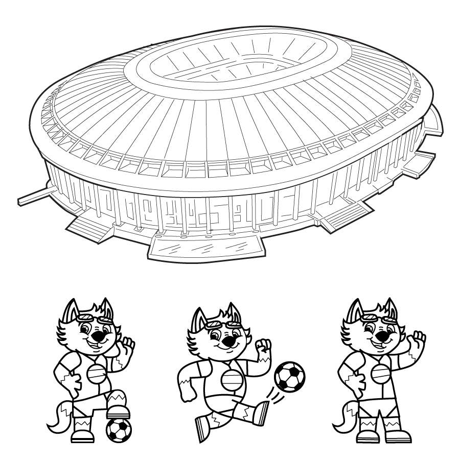 World cup coloring book
