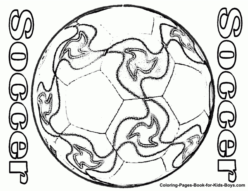 Soccer ball coloring pages