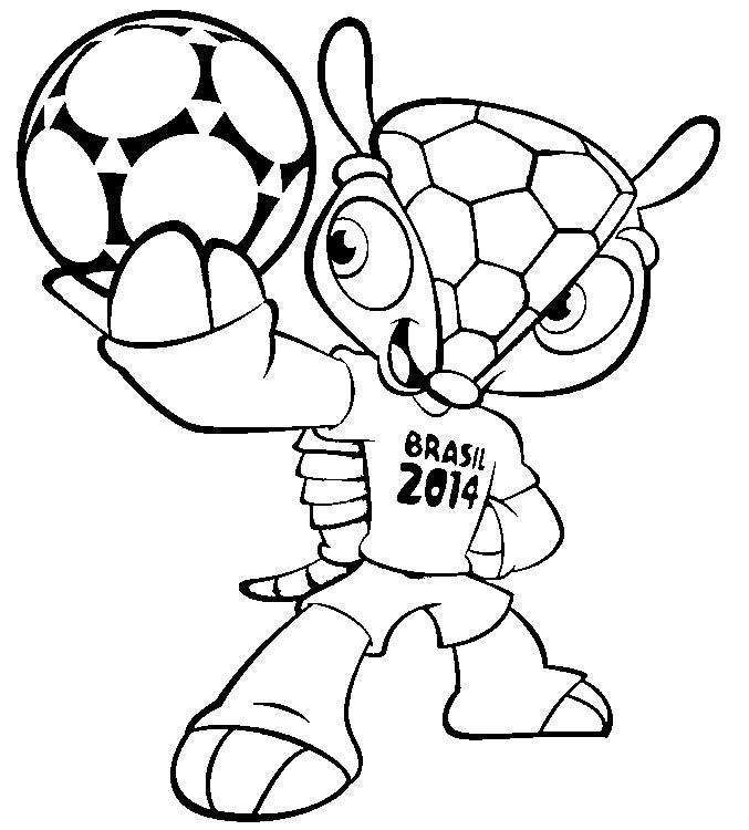 Fifa world cup trophy coloring page
