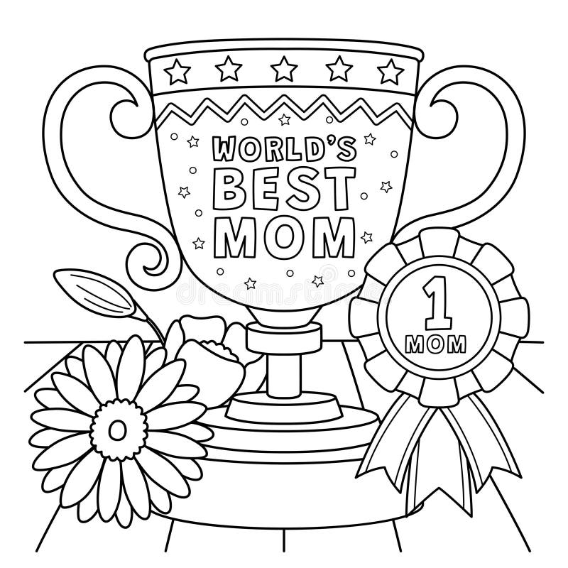 Coloring page trophy stock illustrations â coloring page trophy stock illustrations vectors clipart