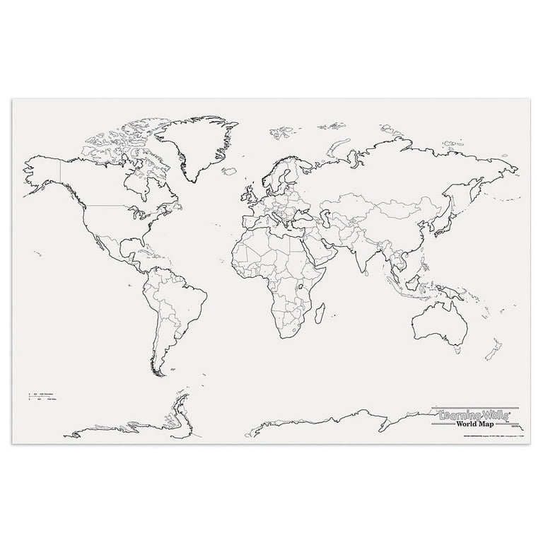Learning wall world map
