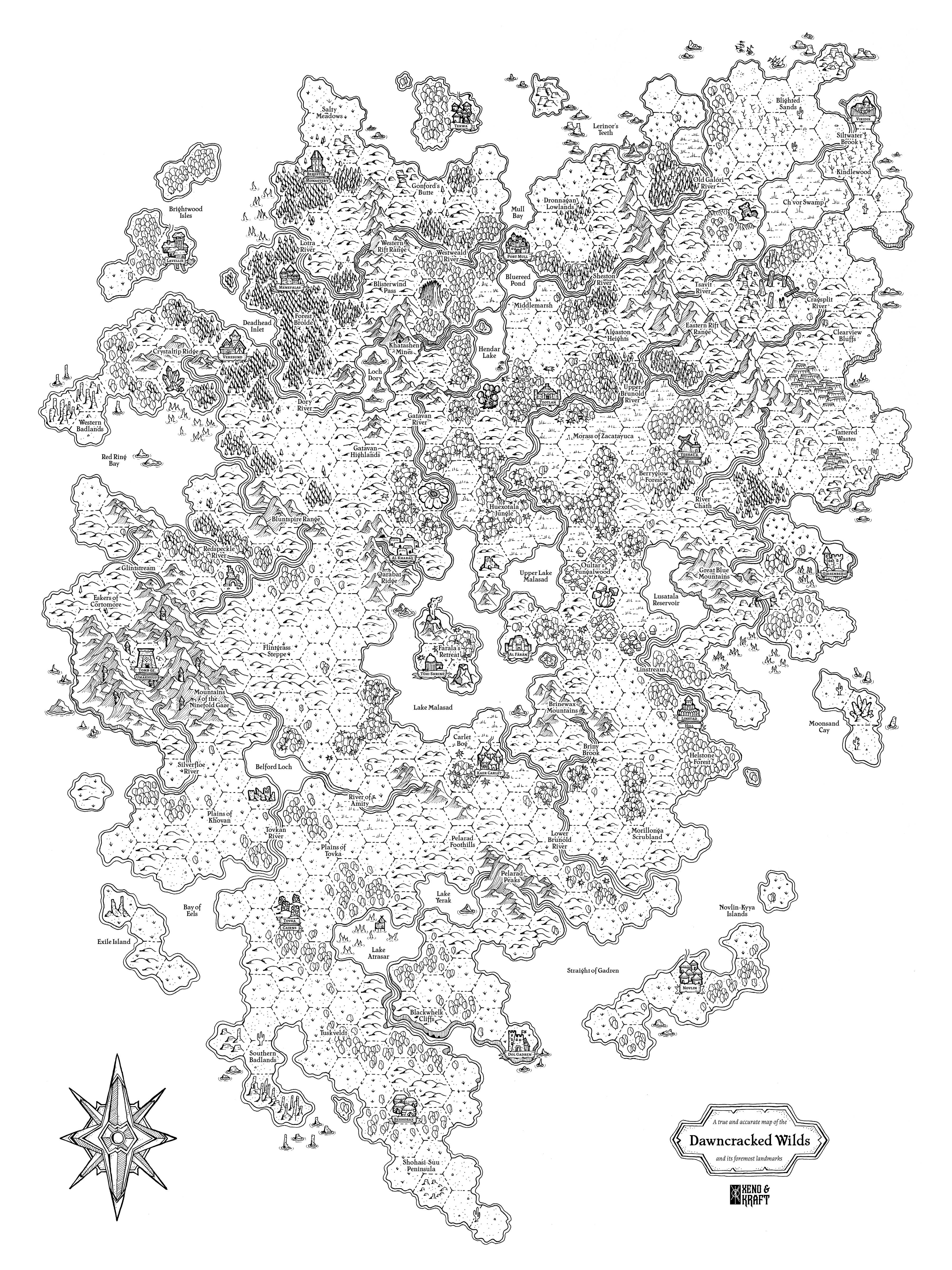 The dawncracked wilds a hand