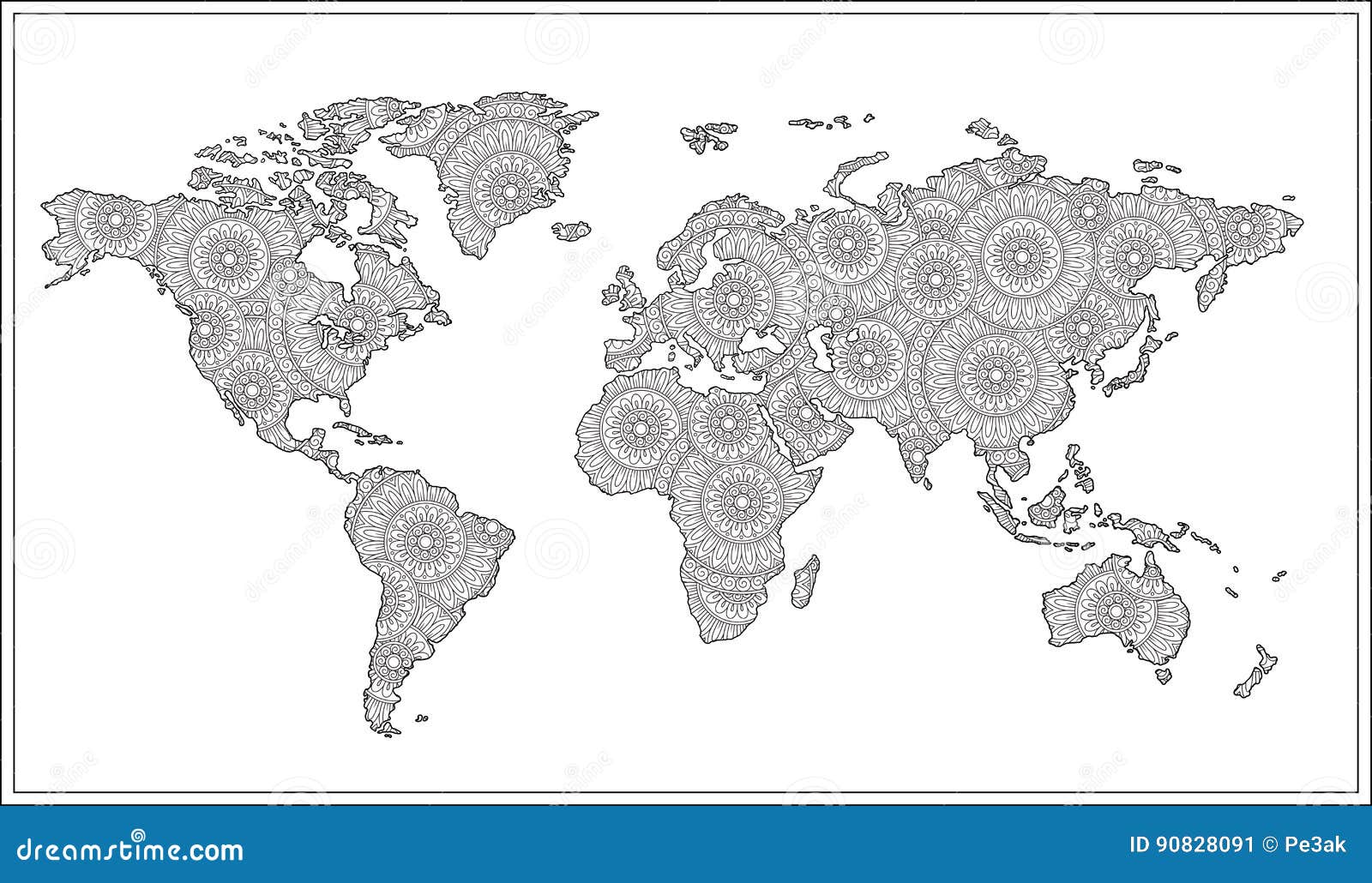 World map coloring stock illustrations â world map coloring stock illustrations vectors clipart