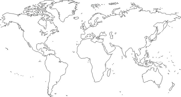 Continents coloring page world map seven continents best no labels new europe coloring page