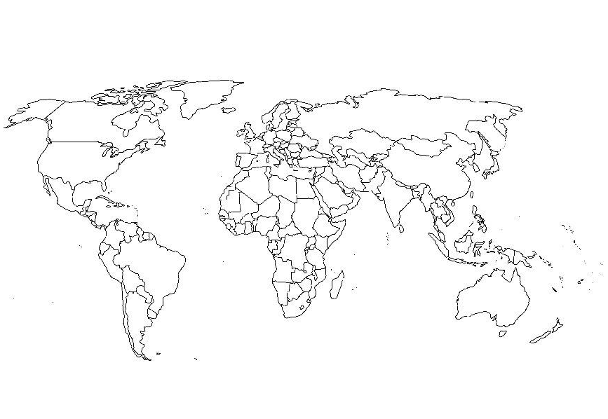 World map coloring page coloring book mapa mundi para colorir mapa mundo desenho desenhar mapa