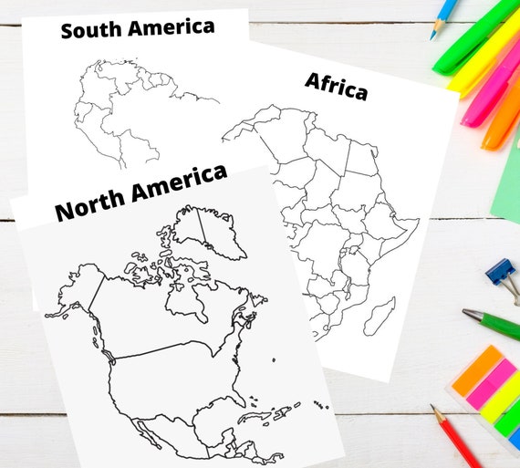 World geography coloring pages printable